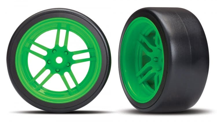 Däck & Fälg Drift 1.9" på Grön Ekerfälg Bak (2)