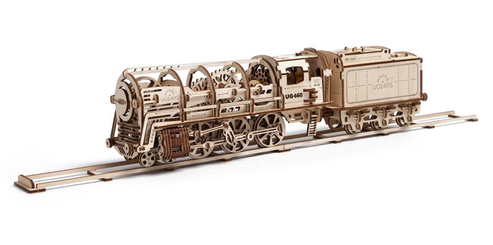 Ugears Steam Locomotiv U460 with Tender - Bild 9