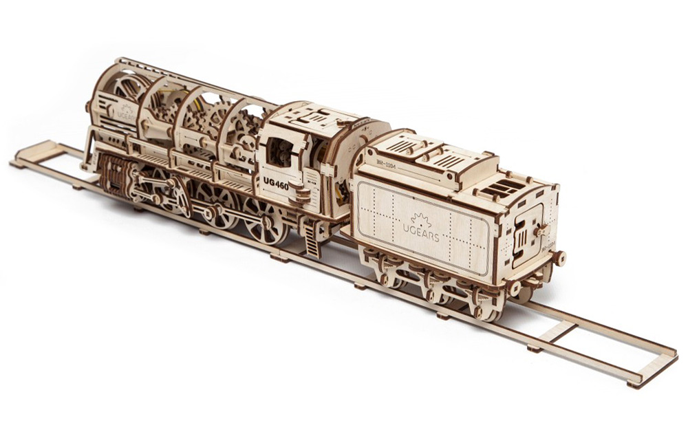 Ugears Steam Locomotiv U460 with Tender - Bild 10