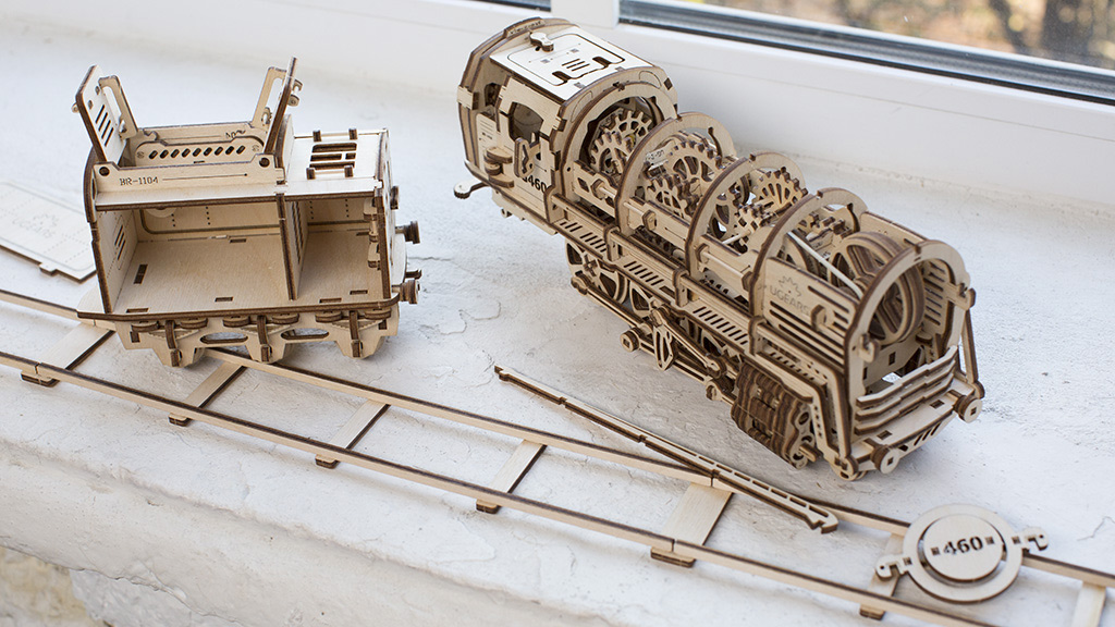 Ugears Steam Locomotiv U460 with Tender - Bild 11