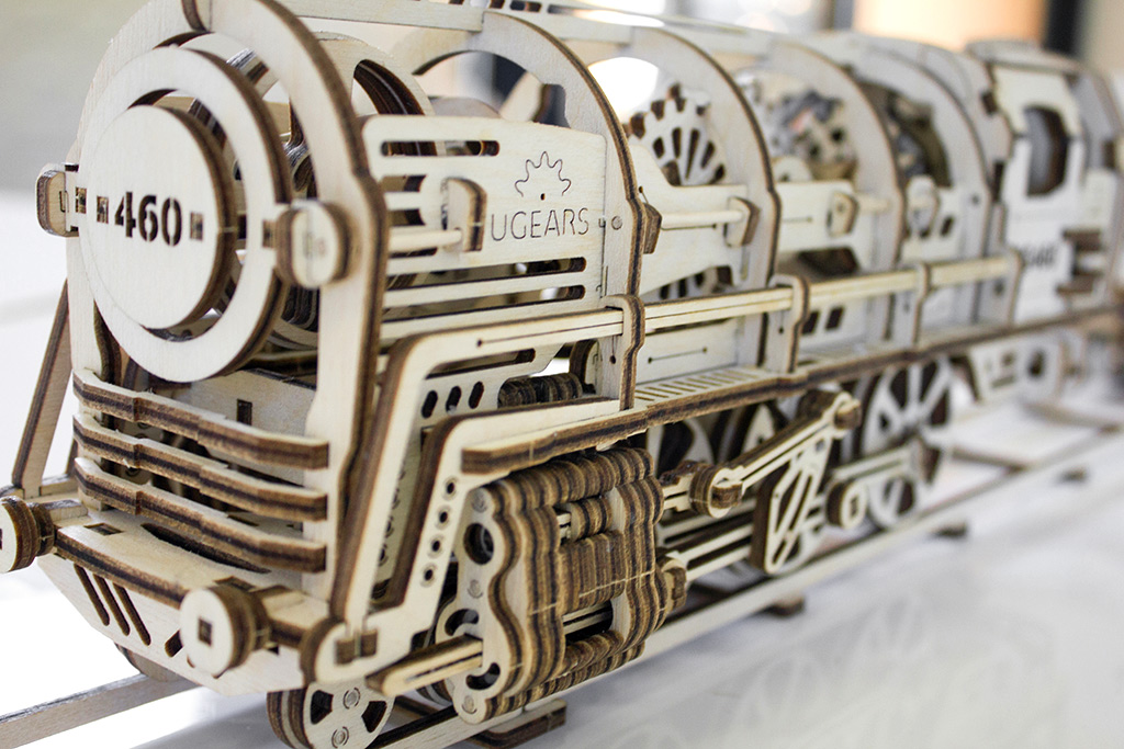 Ugears Steam Locomotiv U460 with Tender - Bild 12