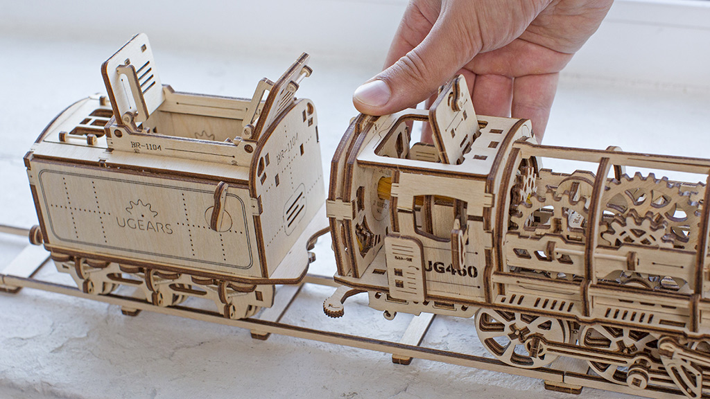 Ugears Steam Locomotiv U460 with Tender - Bild 16