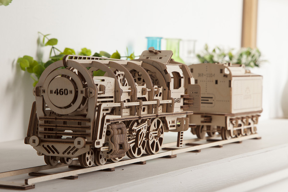 Ugears Steam Locomotiv U460 with Tender - Bild 5