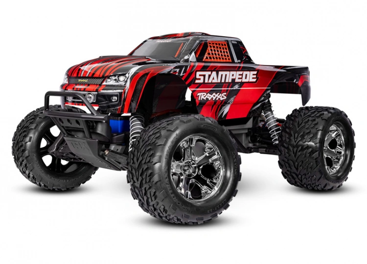 Radiostyrd monstertruck Traxxas Stampede röd