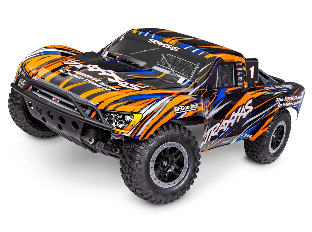 Traxxas Slash 2WD 1/10 RTR EHD Orange BL-2S (med Batt/ladd)