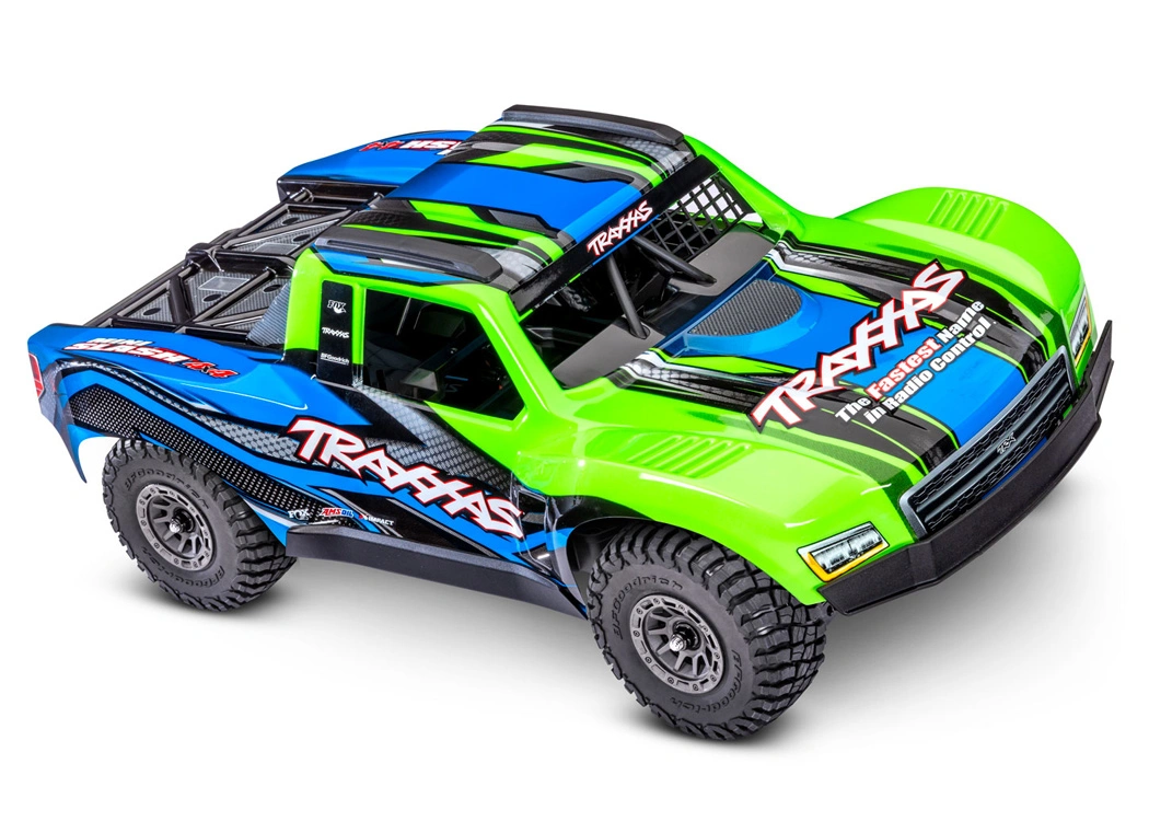 Traxxas Mini Slash 4x4 RTR TQ BL-2s Grön - USB-C Laddare / 2 - Bild 4