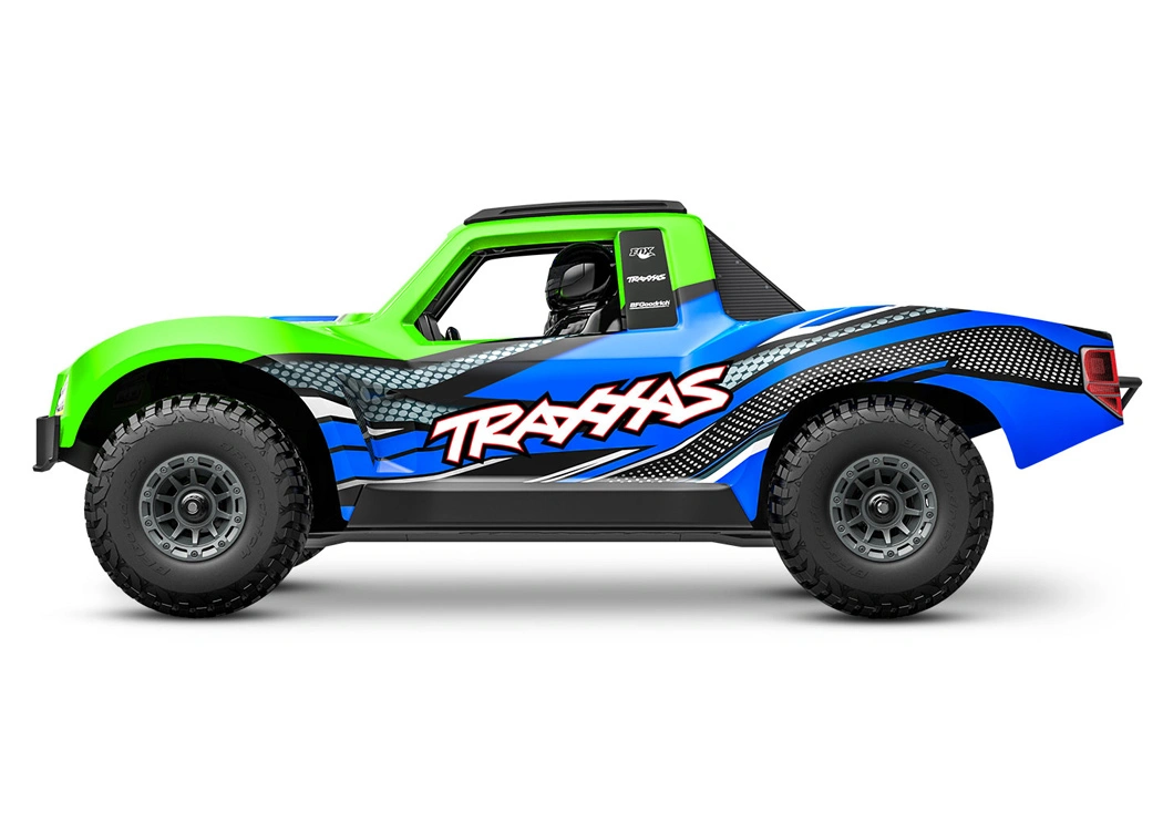 Traxxas Mini Slash 4x4 RTR TQ BL-2s Grön - USB-C Laddare / 2 - Bild 5
