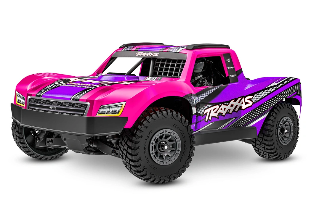 Mini Slash 4x4 RTR TQ BL-2s Rosa - USB-C Laddare / 2s LiPo