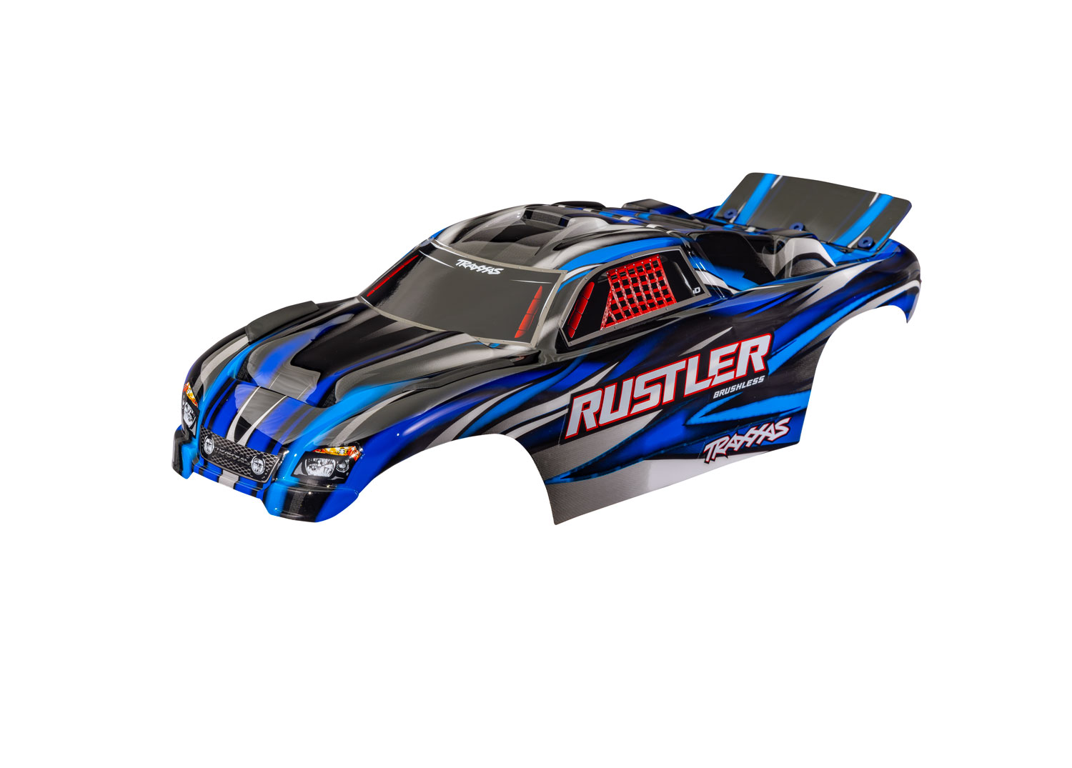Kaross Rustler 2WD Clipless Blå - Bild 2