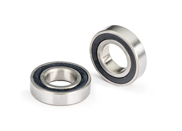 Kullager 7x14x3.5mm Gummitätat Svart (2) - Bild 2