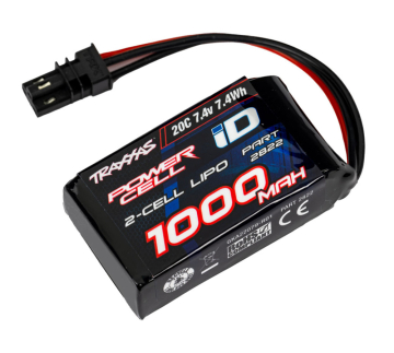 Li-Po Batteri 2S 7,4V 1000mAh 20C TRX-4M - Bild 2