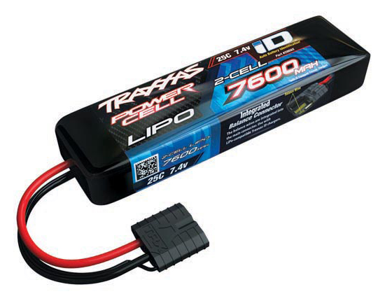 Li-Po Batteri 2S 7,4V 7600mAh 25C iD-kontakt