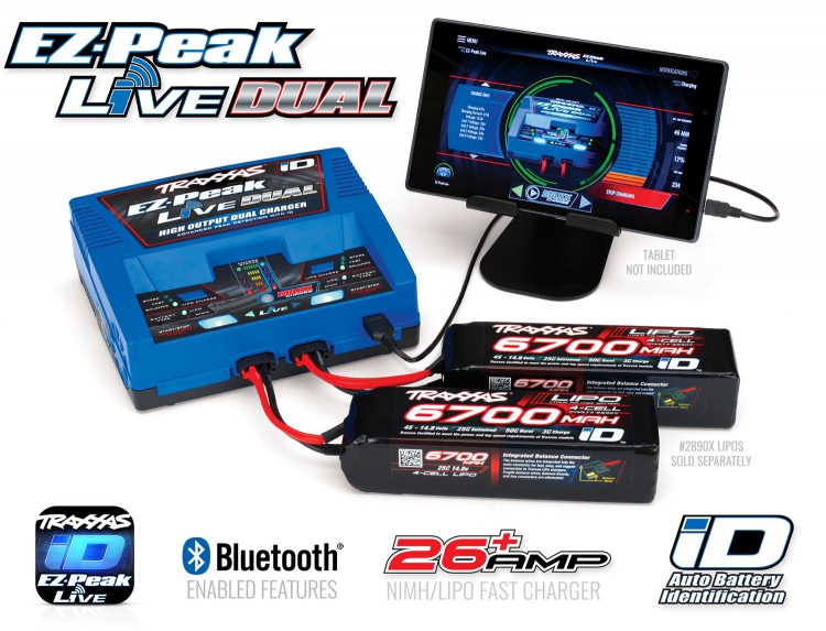 EZ-Peak Live Dual 26A NiMH/LiPo 2-4S Laddare Auto iD - Bild 8
