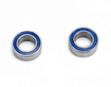 Kullager 4x7x2.5mm Gummitätat Blå (2) - Bild 2