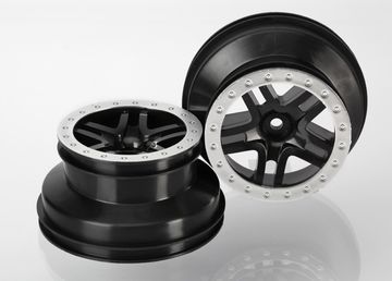 Fälg SCT Split-Spoke Svart-Matt Krom 2.2/3.0" 4WD/2WD Bak(2) - Bild 2