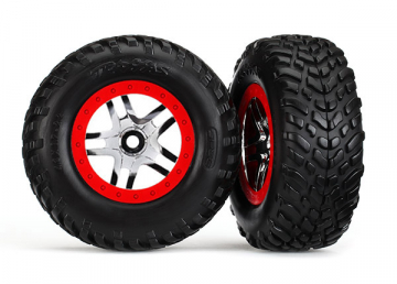 Däck & Fälg SCT S1/S-Spoke Krom-Röd 4WD/2WD Bak TSM (2) - Bild 2